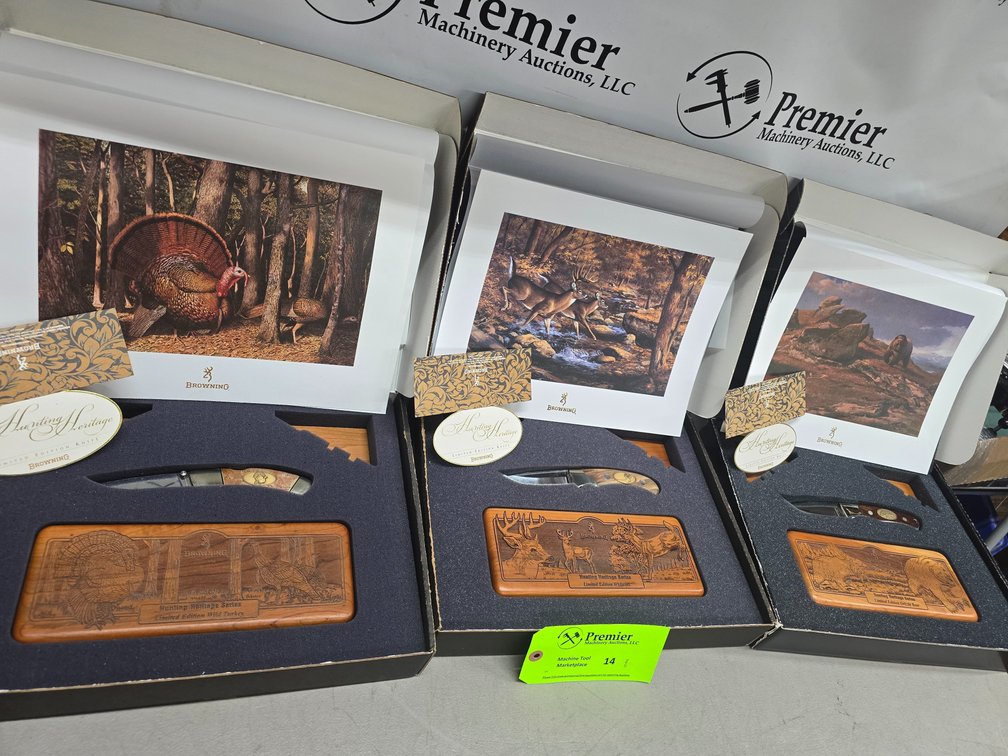 (3) Browning Limited Edition Knife Sets.
