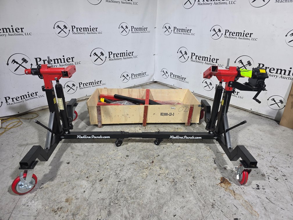 Redline Stands Car Rotisserie with Gear Box.