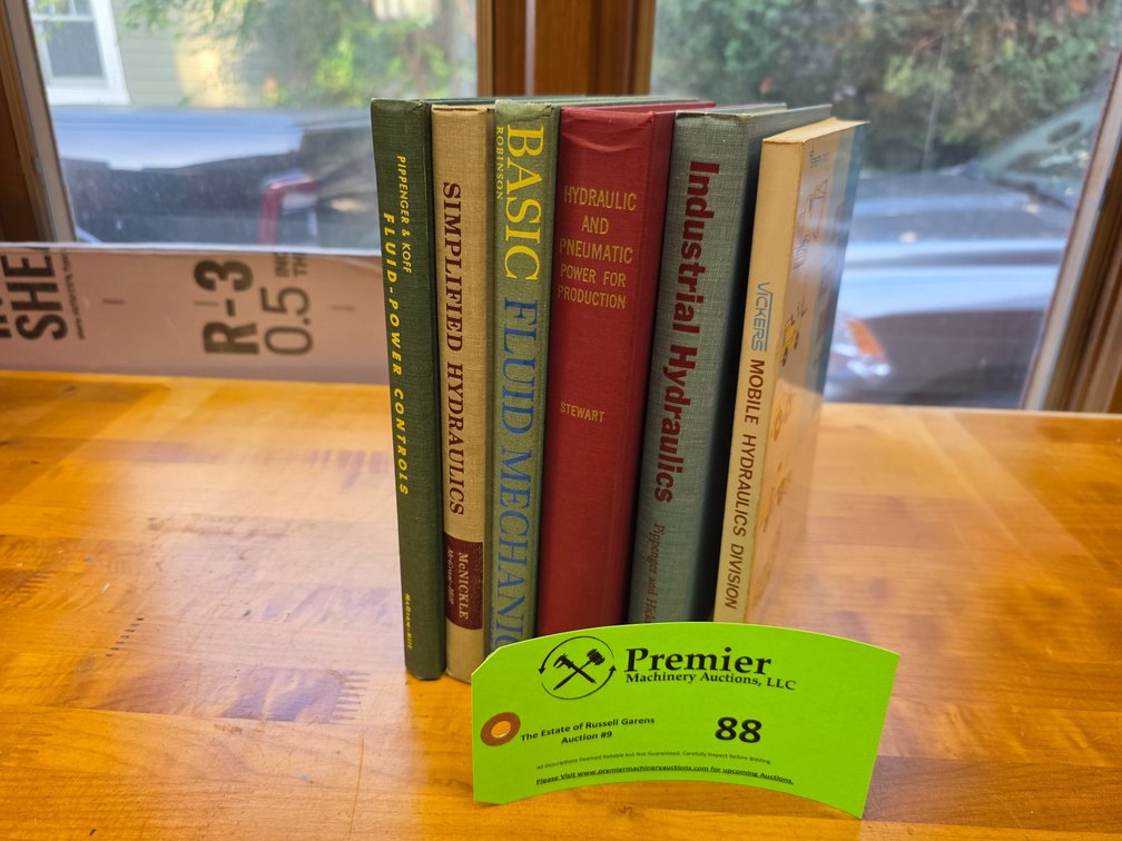 (6) Books on Hydraulic and Pneumatic Components.