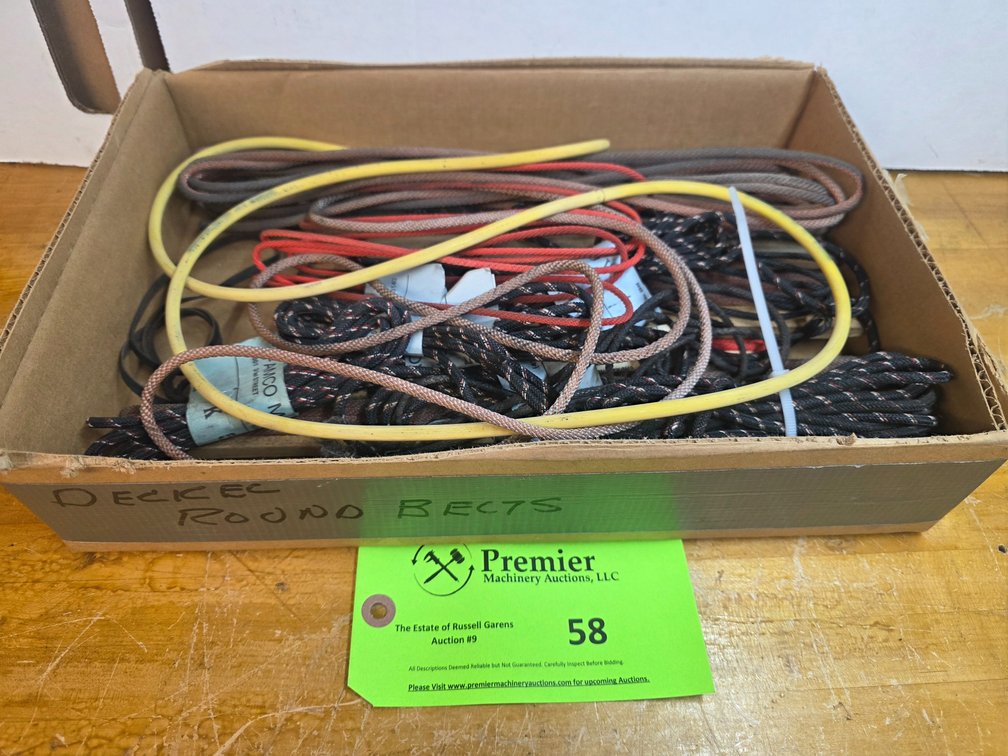 Group of Round Belts for Deckel and Preiss Pantographs.