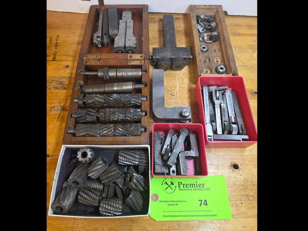 Group of Assorted Rolling Dies and Holders.