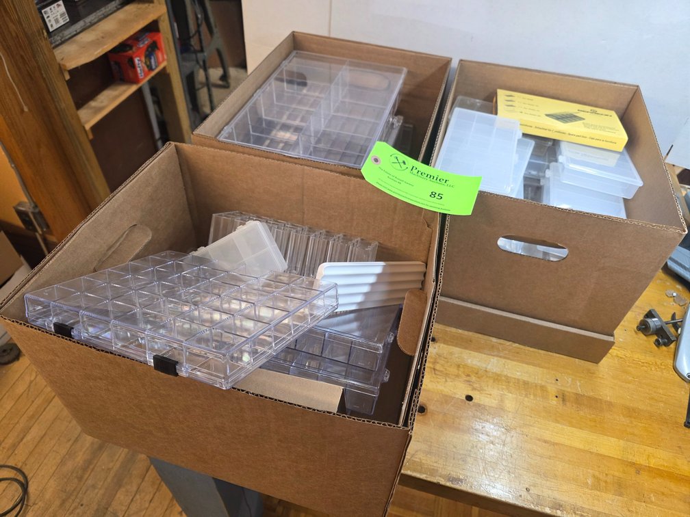 (3) Boxes of Small Parts Trays.