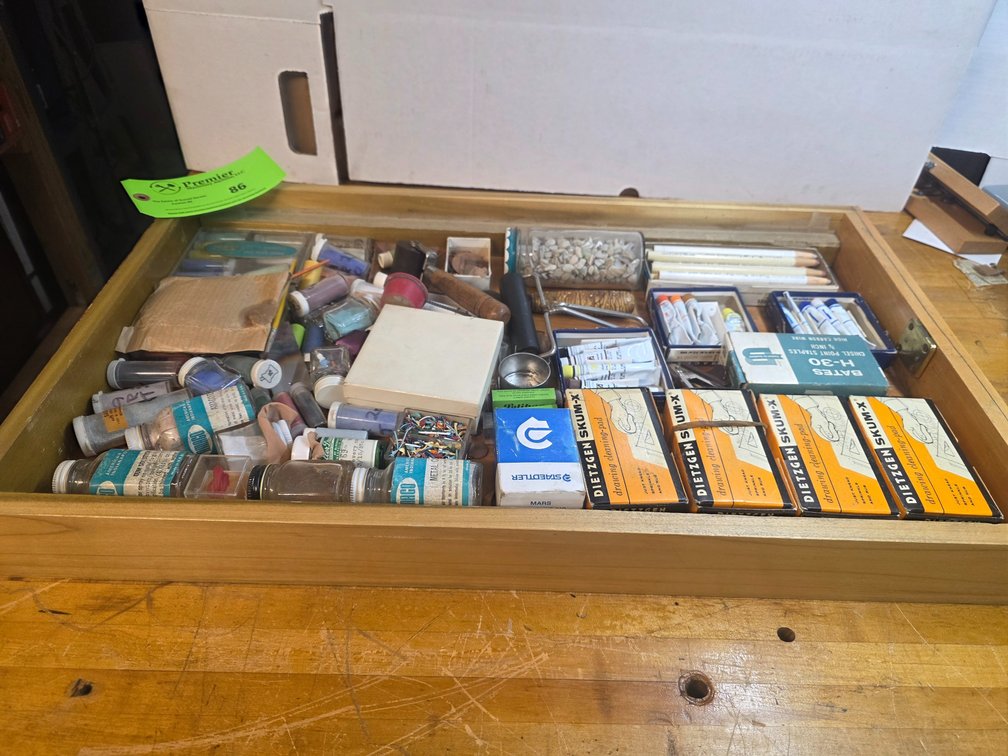 Group of Assorted Art Supplies.
