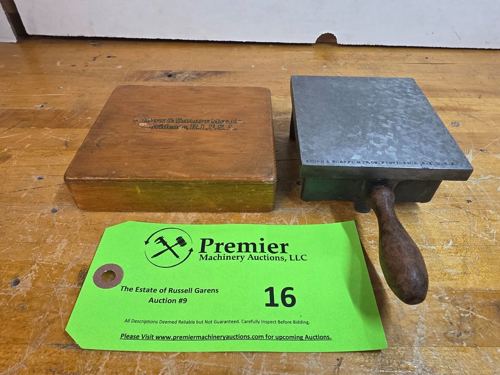 Brown & Sharpe 3-1/2" x 4" Cast Iron Plate