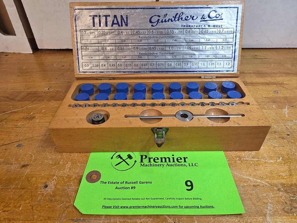 Gunther & Co. "Titan" Tap and Die Set.