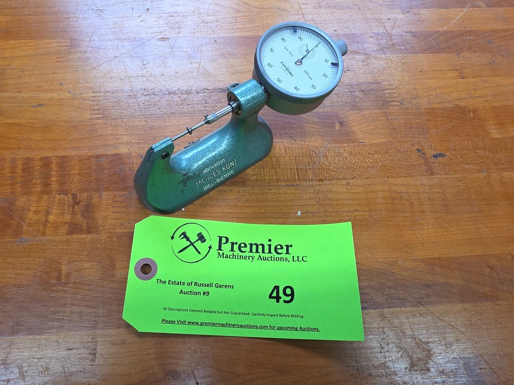 Jacques Kunz, Bench Micrometer.
