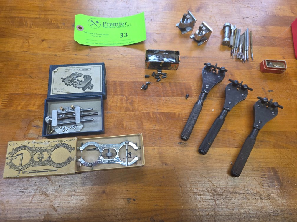 Assorted Watchmakers Hand Tools. 
