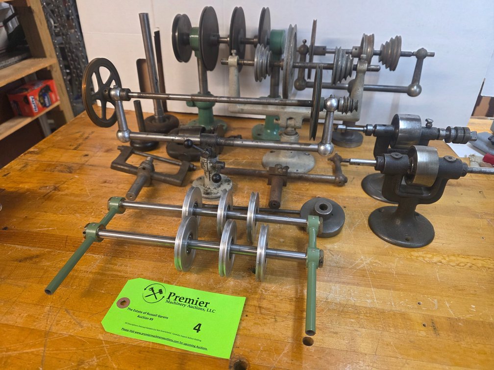 Group of Assorted Drive Pulleys and Lathe Draw Tubes.