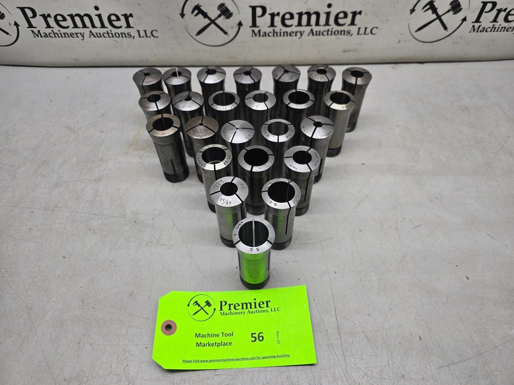(24) 5C Collets, 3/32" to 1-1/64".