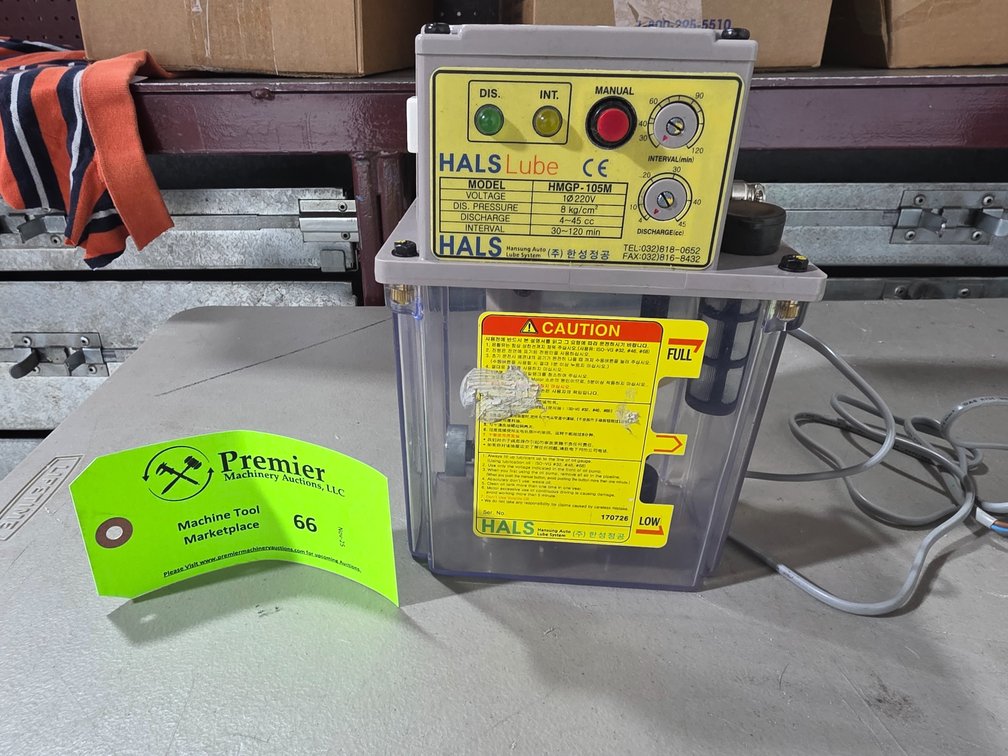 HalsLube Model HMGP-105M, Lube System. 