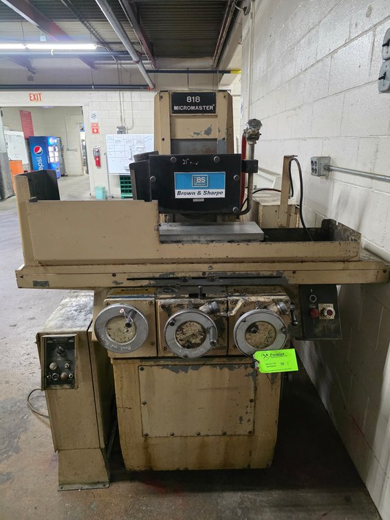 Brown & Sharpe Micromaster 818 Surface Grinder.