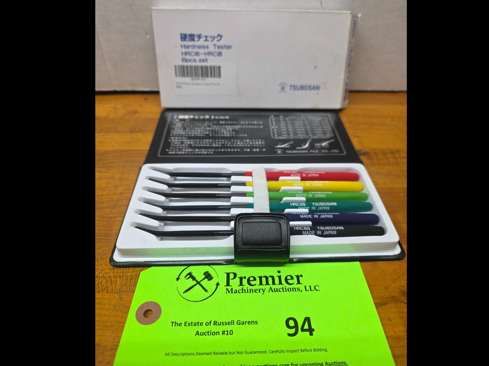 Tsubosan HRC40-HRC65 , 6-Piece Hardness Tester.