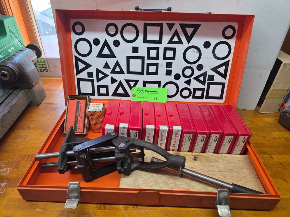 Bonanza Co-Ax Reloading Press with Dies as Shown.