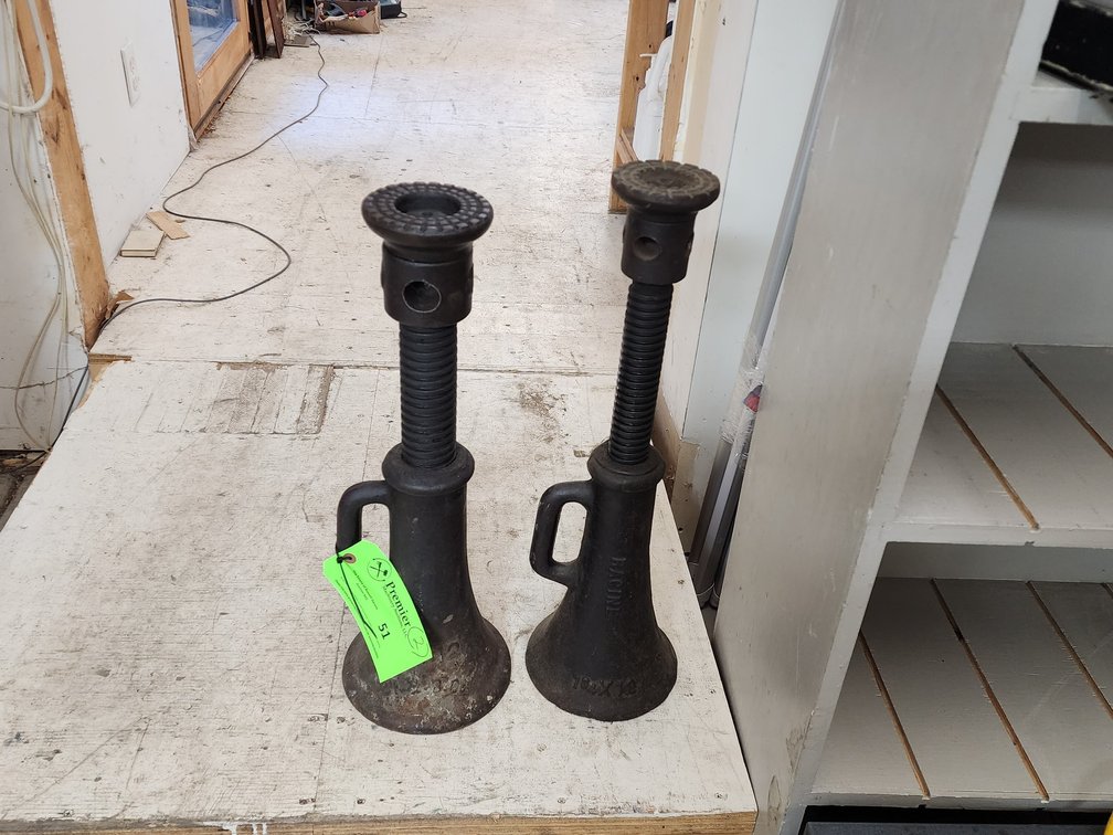 (2) Antique Screw Jacks.