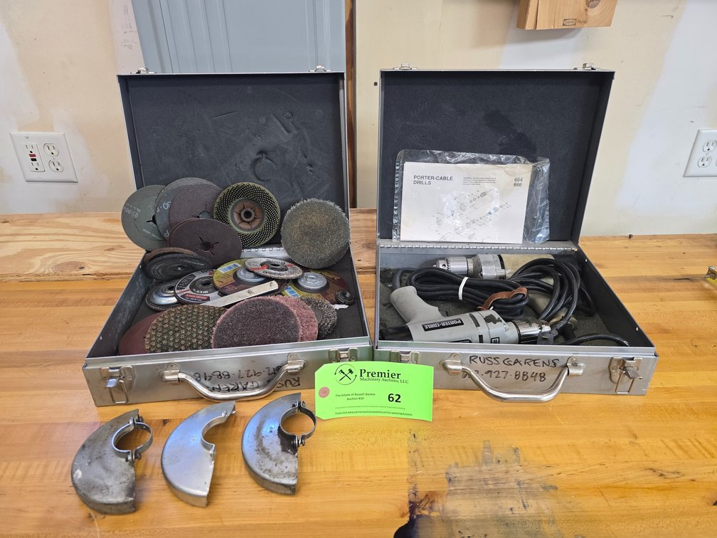 (2) Porter Cable 120V. Electric Drills. 