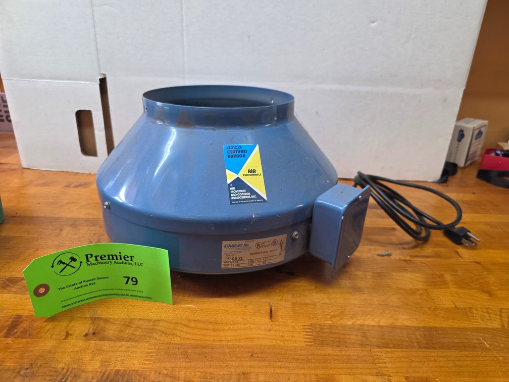 Kanalflakt Inc. Inline Air Blower. 