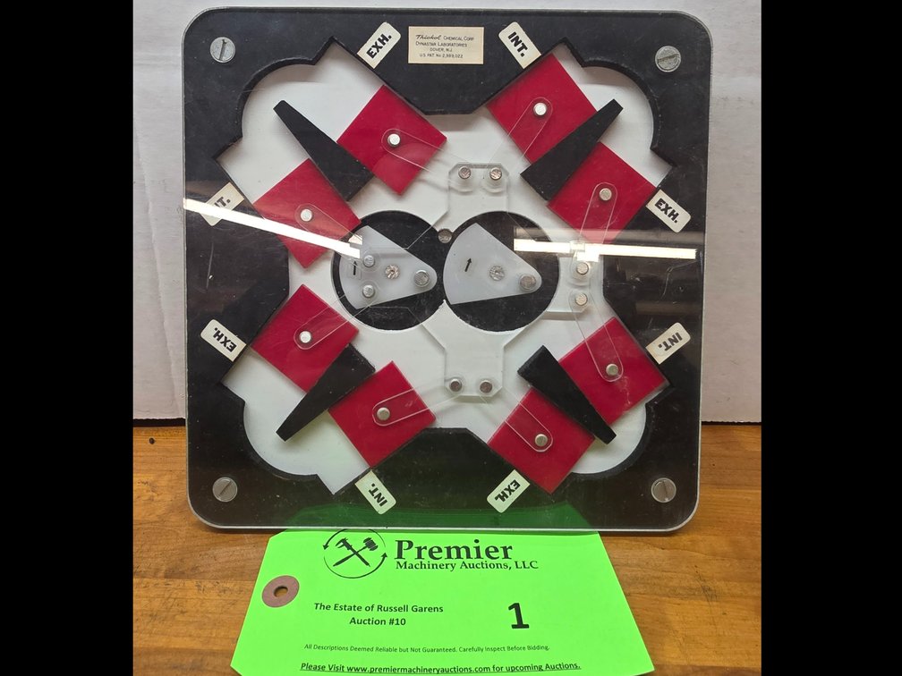 Thiokol Chemical Corp. 4-Stroke Engine Valve Display.