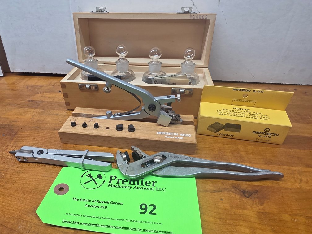 Assorted Bergeon Tools and Accesories.