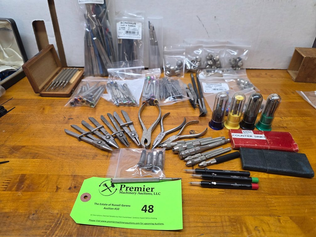 Large Assortment of Jeweler/Watchmakers Tools.