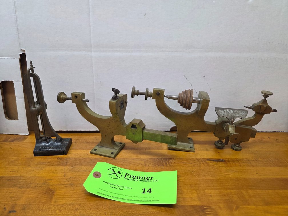 (2) J.M. Buttom "Wax Lathes".