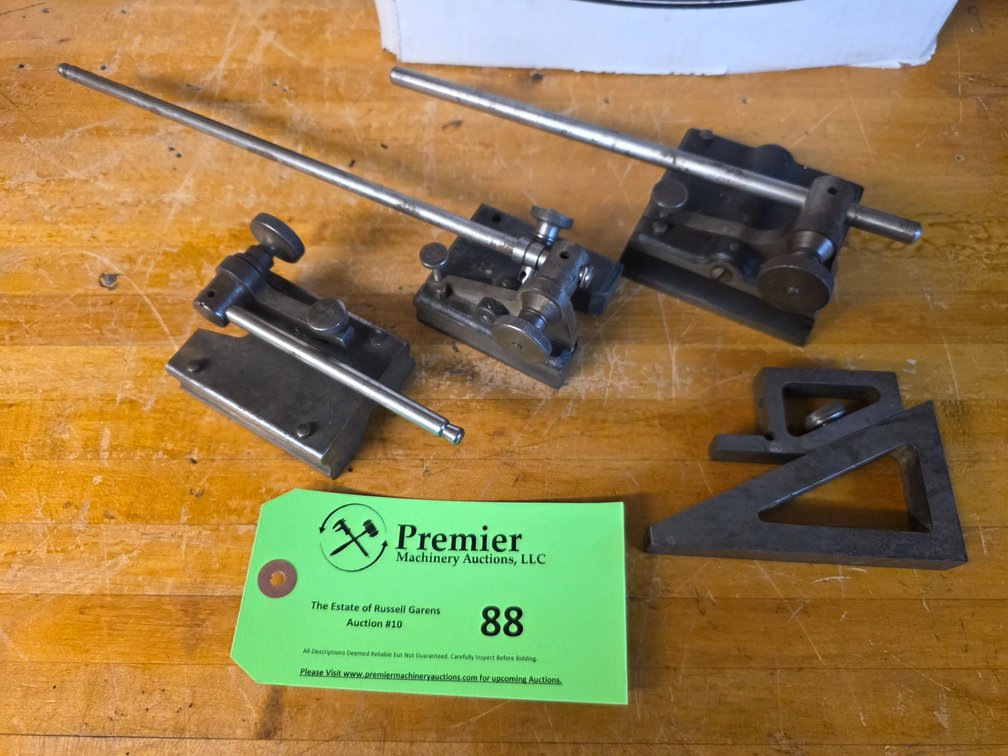 (3) Height Stands. And (1) Planer Gage. 