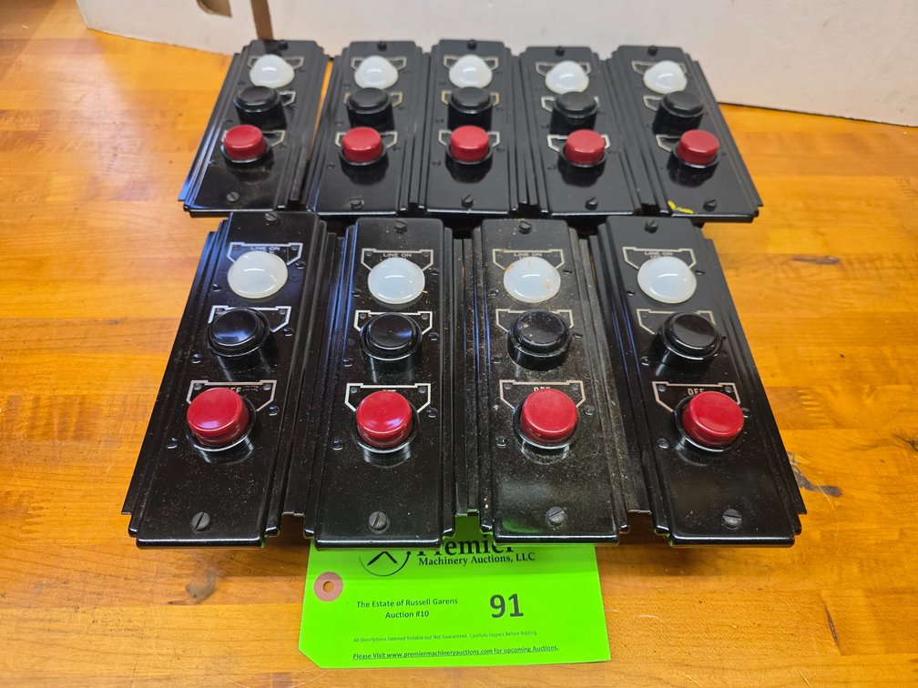 (9) Vintage Industrial Control Panels.