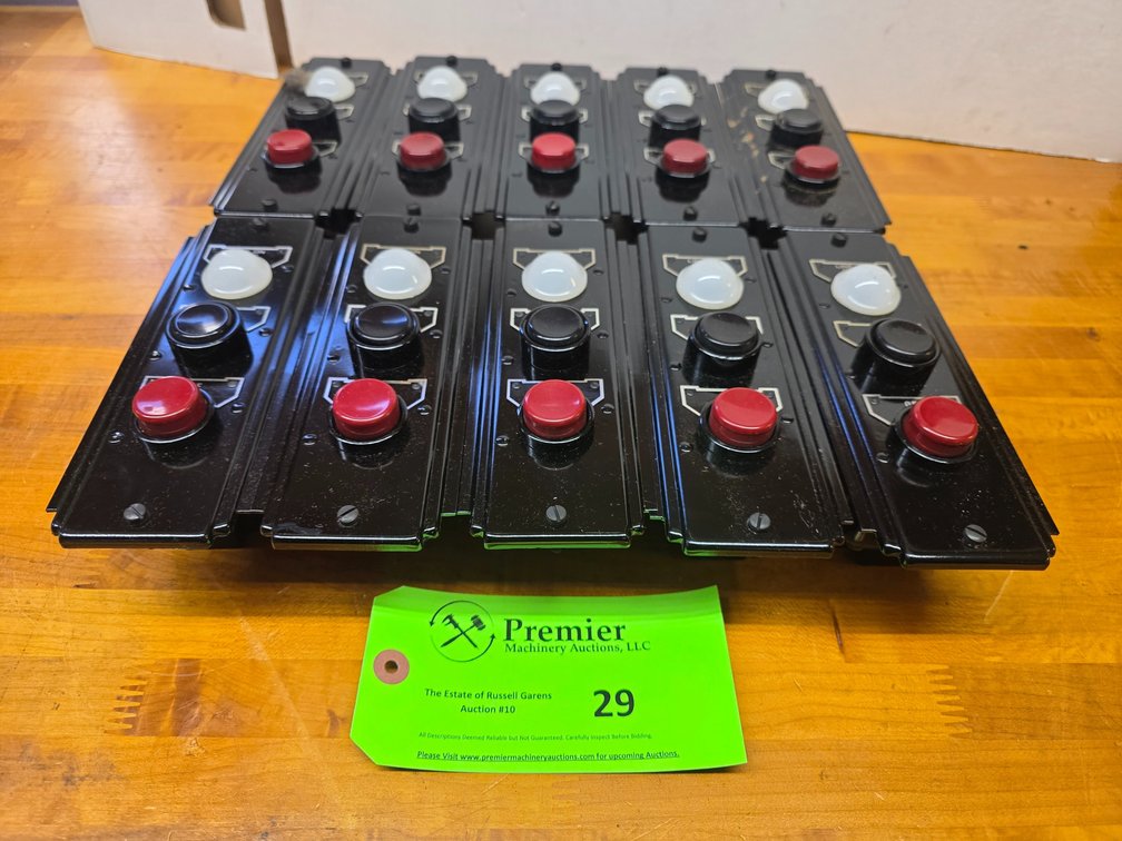 (10) Vintage Industrial Control Panels.