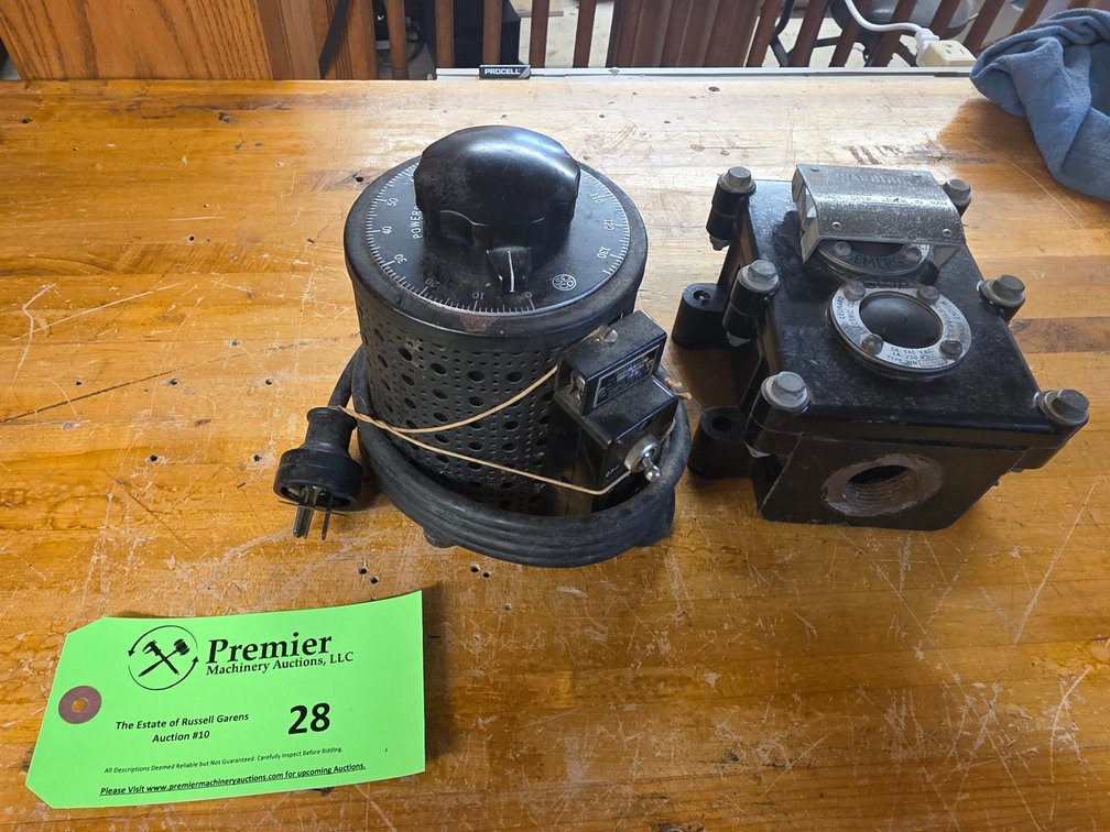 Powerstat 7.5 Amp Variable Transformer and More. . 