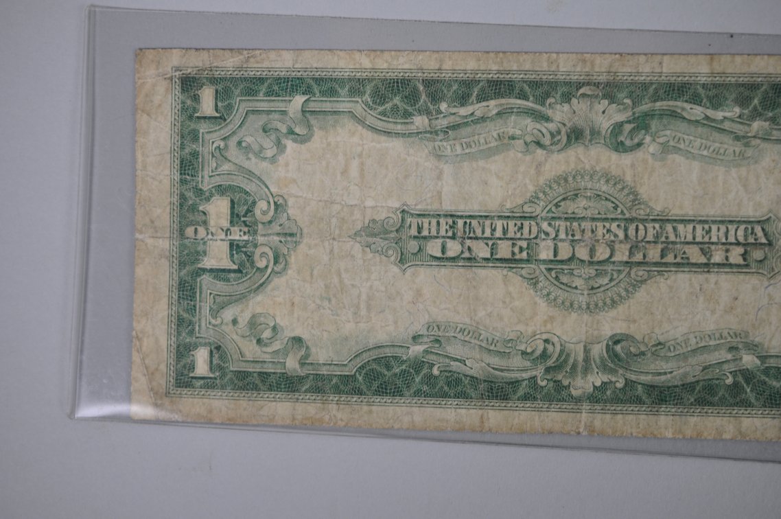 1914 Five Dollar and 1923 One Dollar Blue Seal Notes, photo 16 of 18