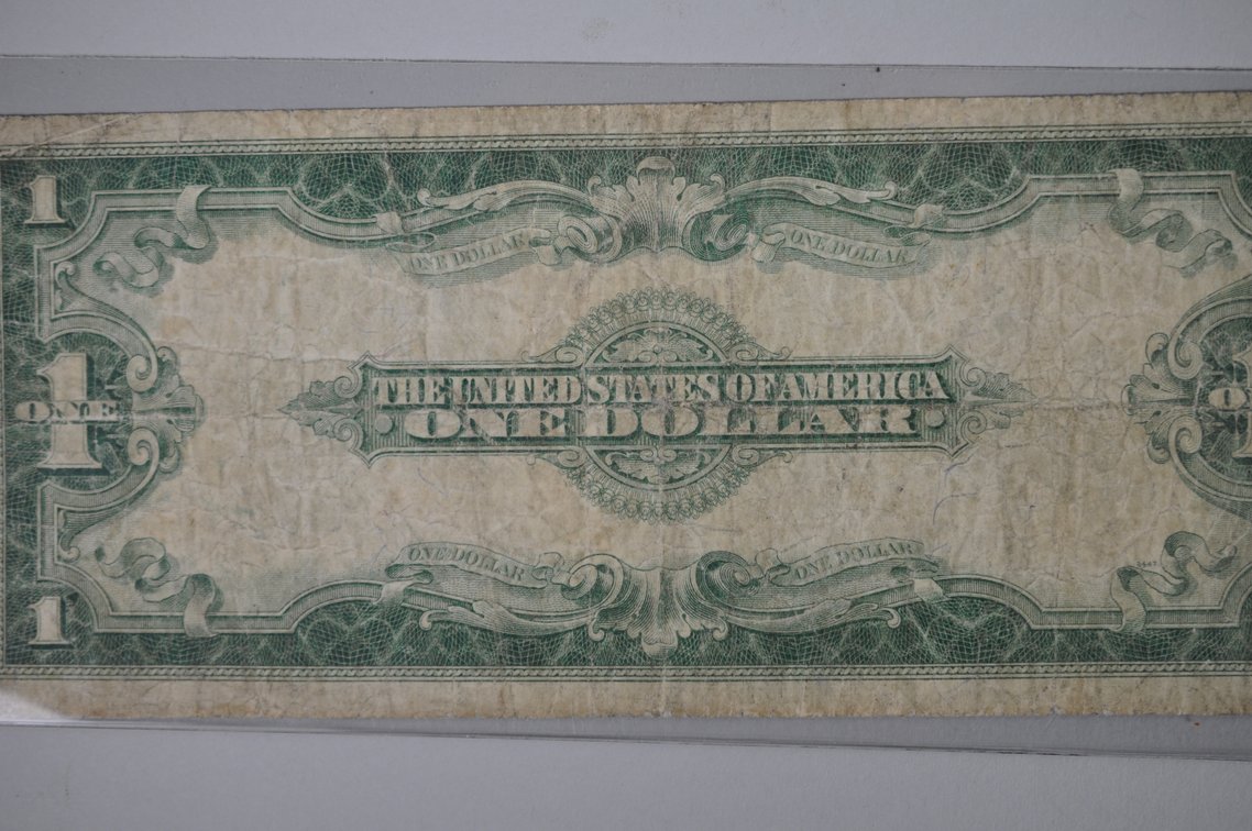 1914 Five Dollar and 1923 One Dollar Blue Seal Notes, photo 17 of 18