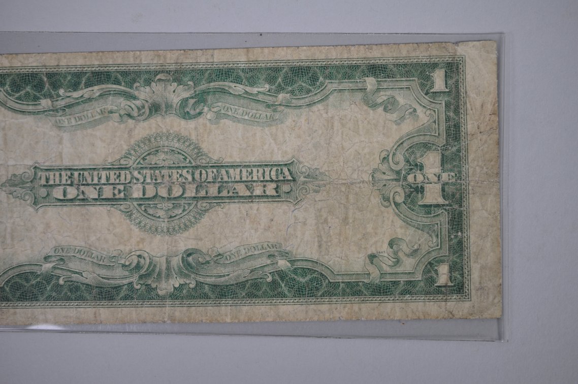 1914 Five Dollar and 1923 One Dollar Blue Seal Notes, photo 18 of 18