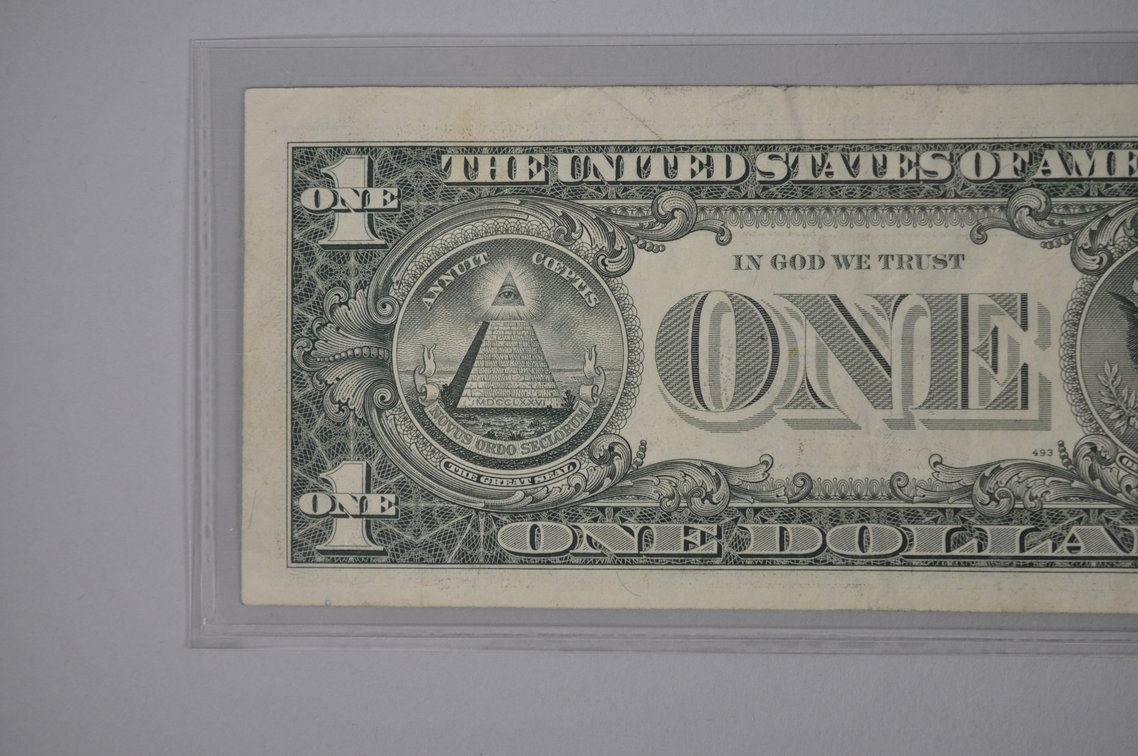 Series of 1995 Small Type One Dollar Error Notes, photo 15 of 16