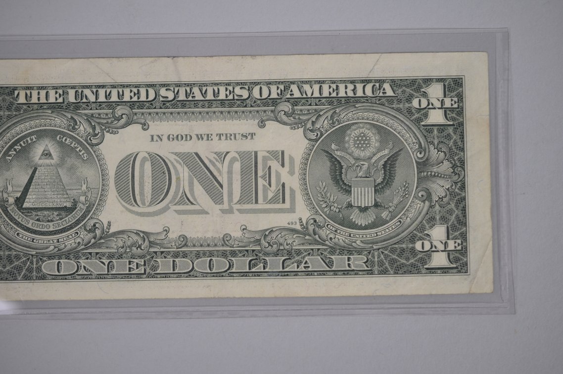 Series of 1995 Small Type One Dollar Error Notes, photo 16 of 16