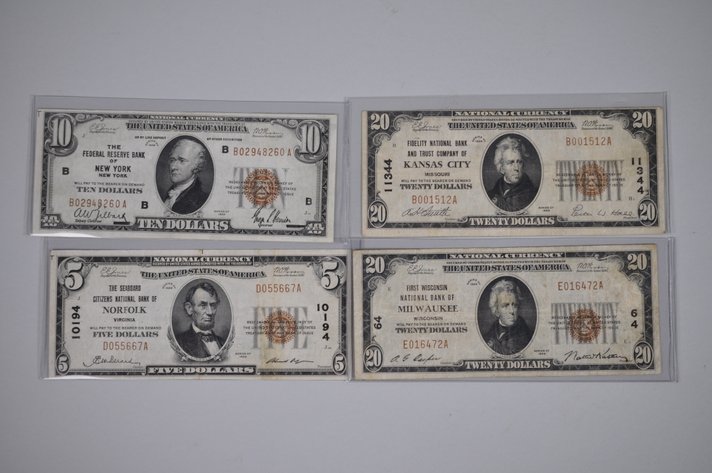 1929 Small Type Brown Seal Nat’l Currency