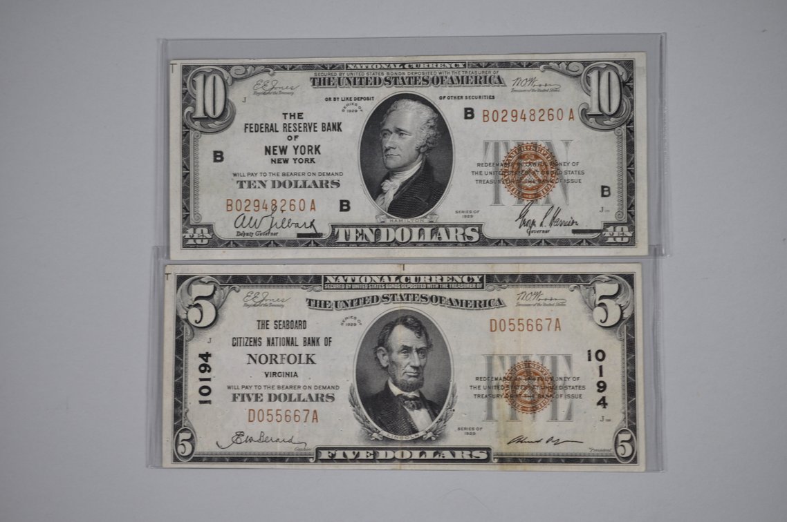 1929 Small Type Brown Seal Nat’l Currency, photo 2 of 14
