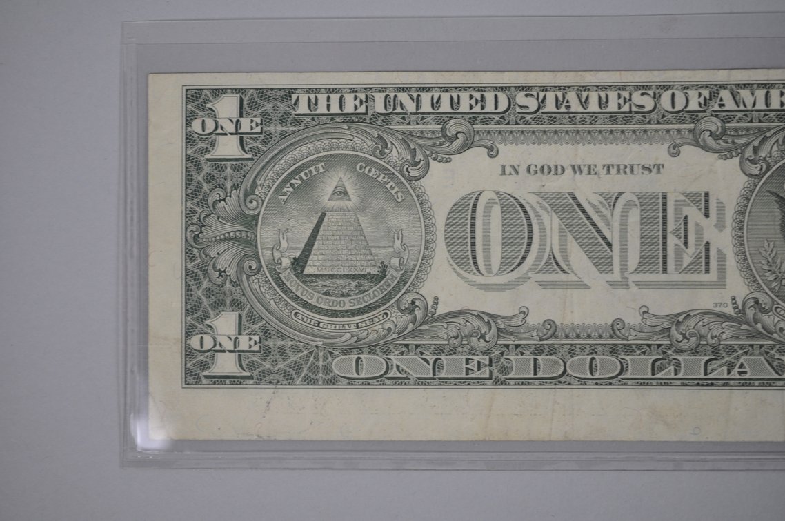 Series of 1995 Small Type One Dollar Error Notes, photo 8 of 16