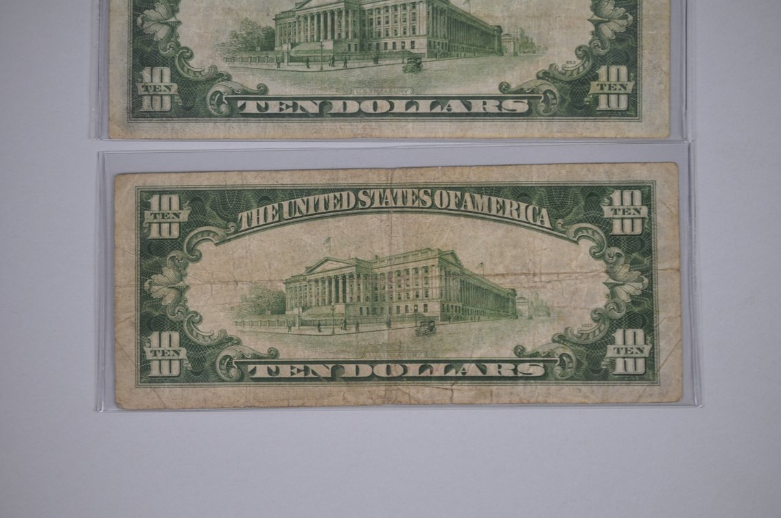 1934A $10 Small Type Silver Certificates, photo 12 of 13