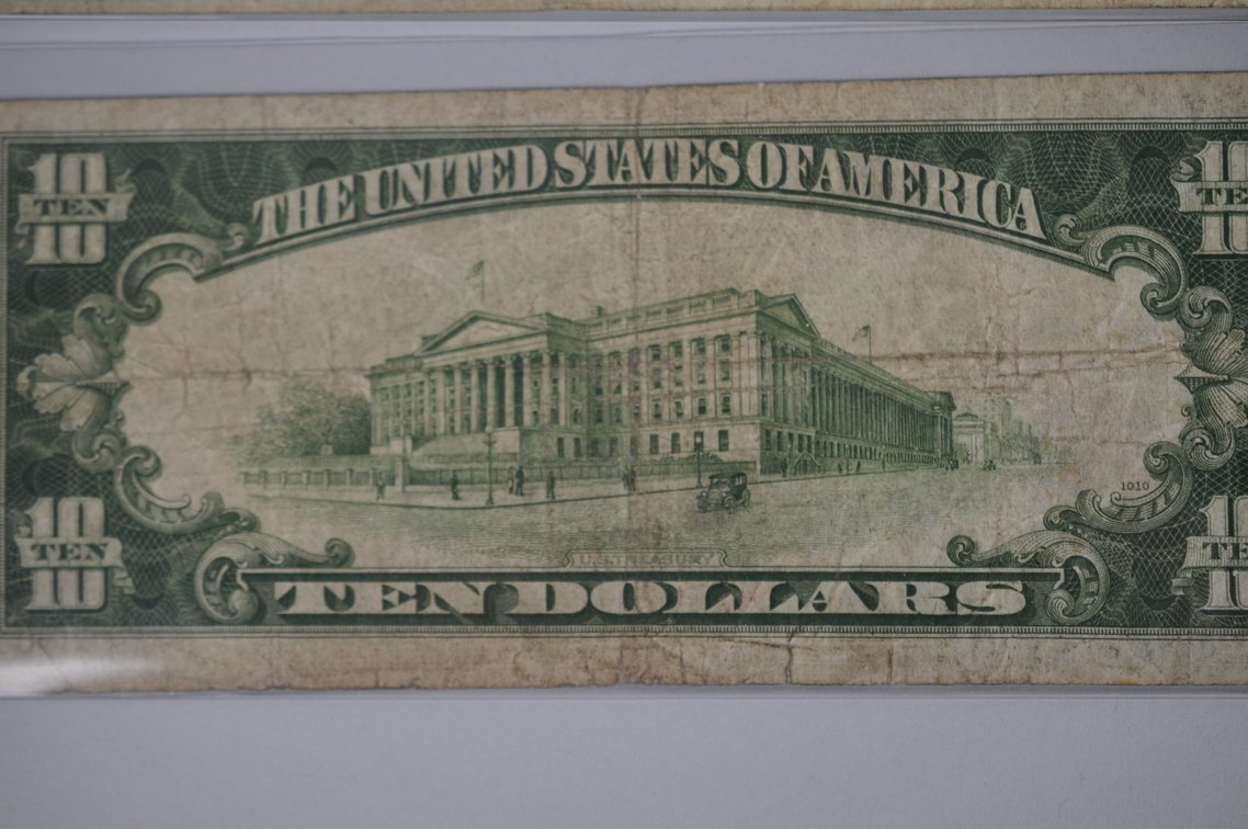 1934A $10 Small Type Silver Certificates, photo 13 of 13