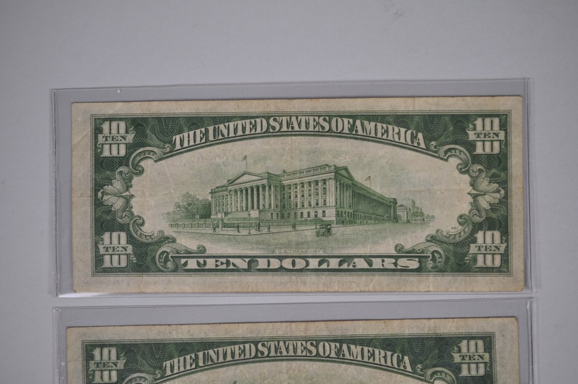 1934A $10 Small Type Silver Certificates, photo 9 of 13