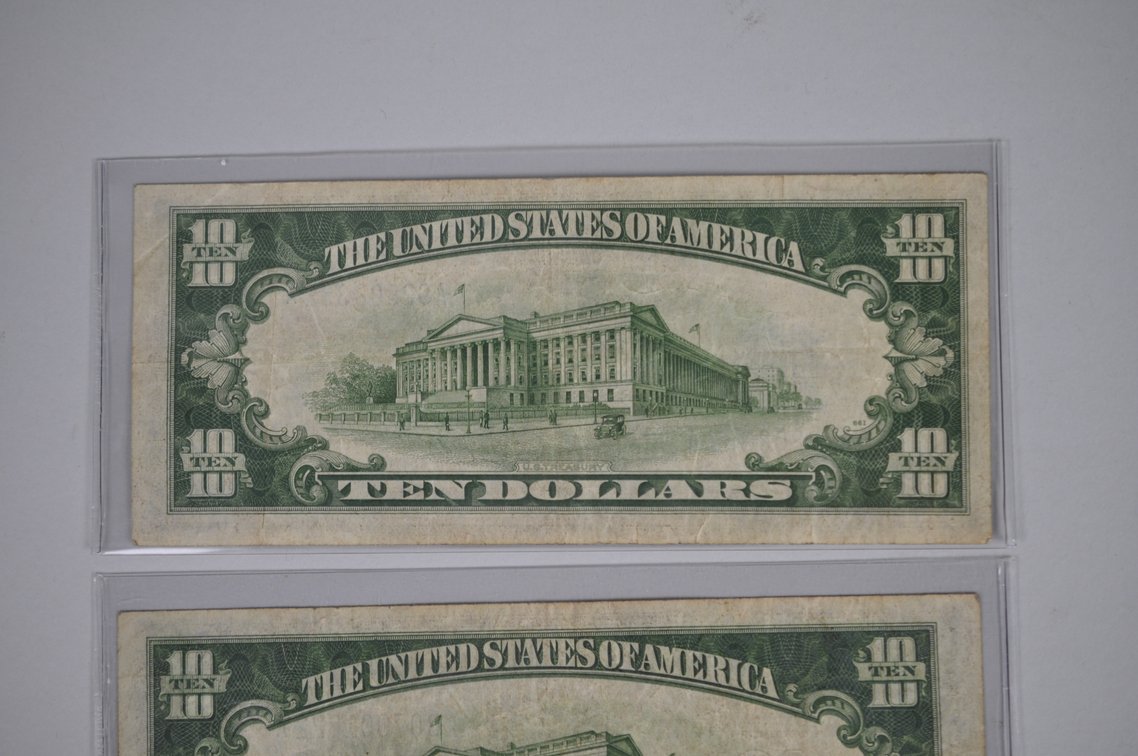 1934A $10 Small Type Silver Certificates, photo 10 of 13