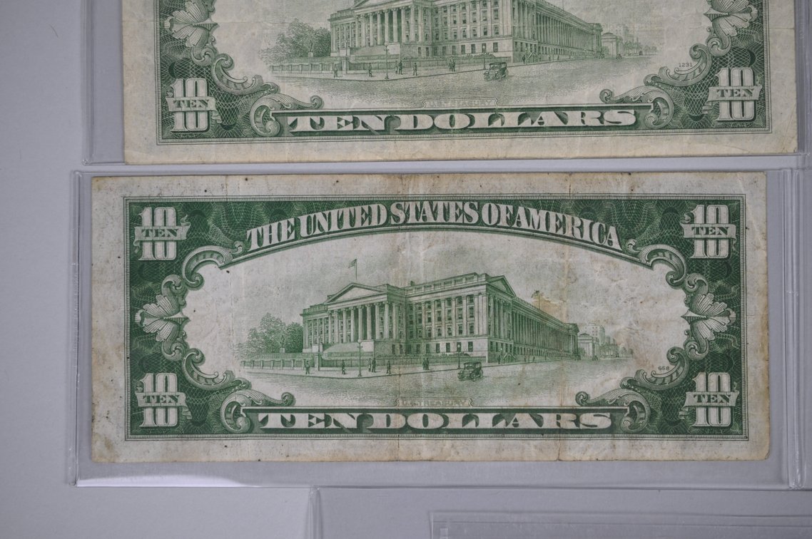 1934 A–D Small Type $10 & $20 Green Seal, photo 10 of 13