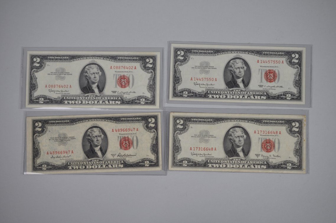 Assorted Small Type $2 Red Seal Notes, photo 16 of 20