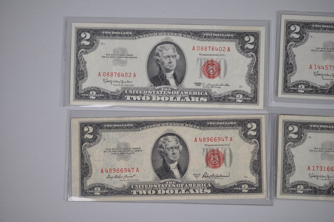 Assorted Small Type $2 Red Seal Notes, photo 17 of 20