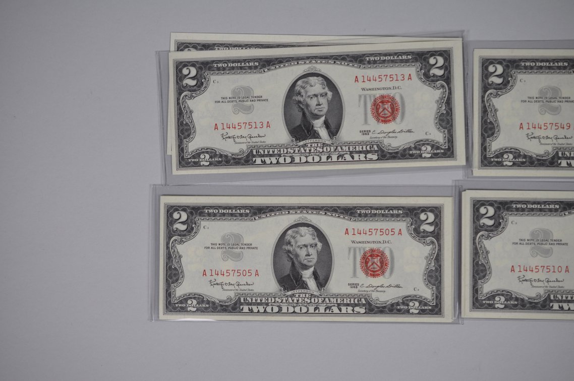 Assorted Small Type $2 Red Seal Notes, photo 12 of 20