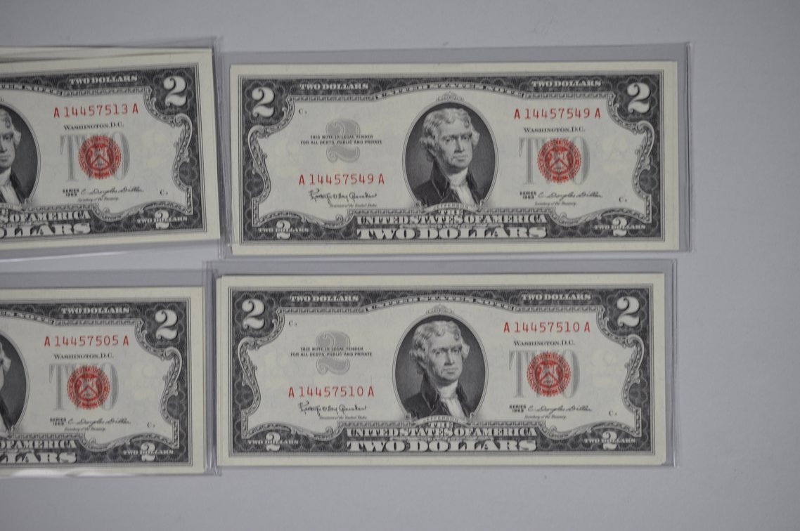 Assorted Small Type $2 Red Seal Notes, photo 13 of 20
