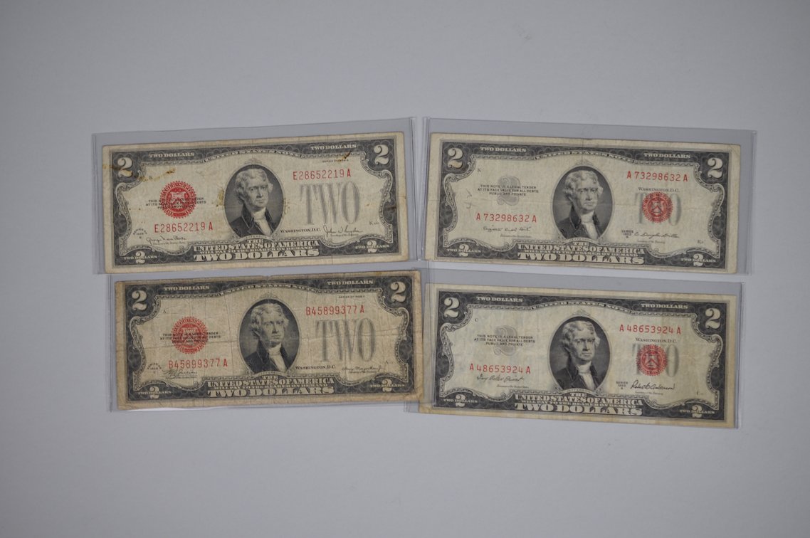 Assorted Small Type $2 Red Seal Notes, photo 7 of 20
