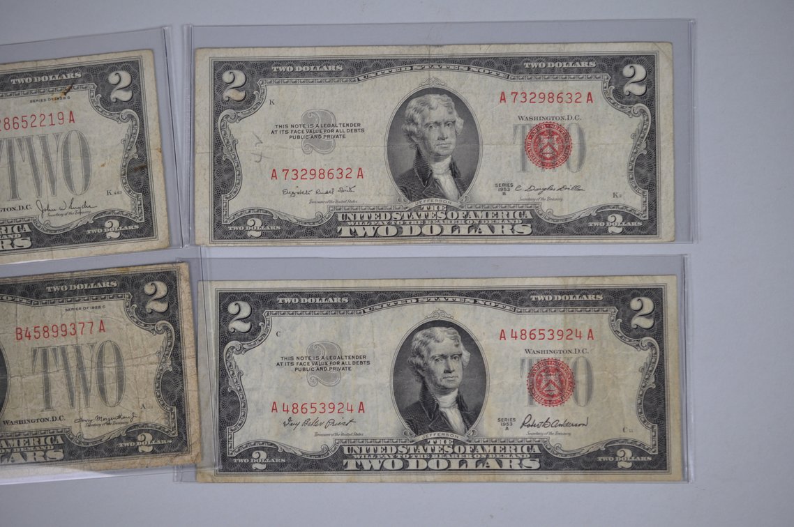 Assorted Small Type $2 Red Seal Notes, photo 8 of 20