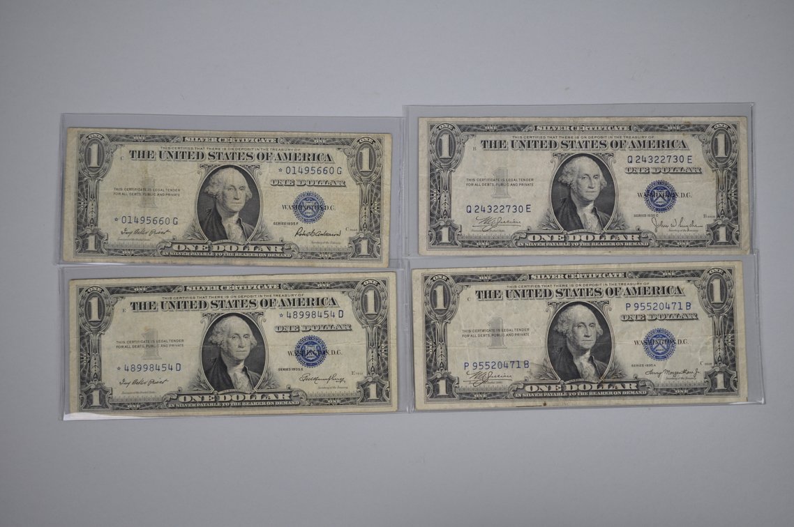 1935 $1 Blue Seal, Star Dollars, Emergency N. African Emergency Notes, photo 15 of 20
