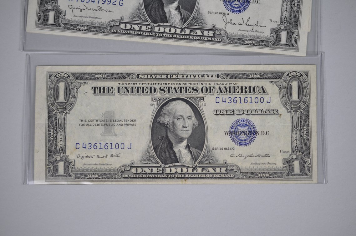 1935 $1 Blue Seal, Star Dollars, Emergency N. African Emergency Notes, photo 10 of 20