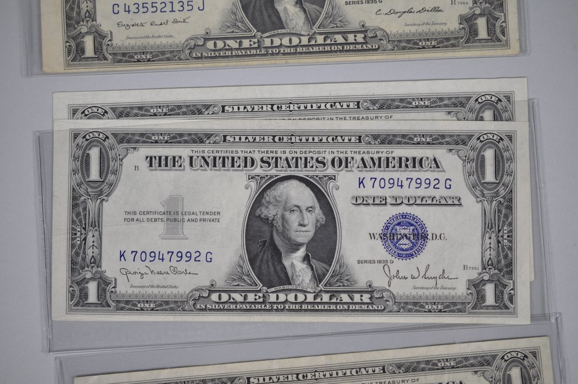 1935 $1 Blue Seal, Star Dollars, Emergency N. African Emergency Notes, photo 11 of 20